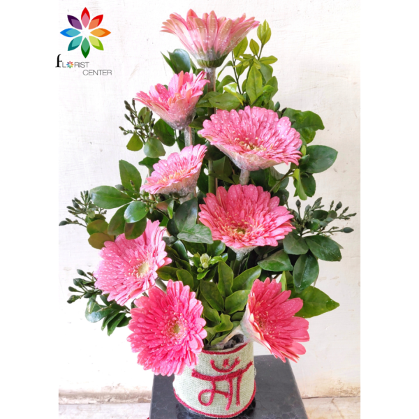 gerbera flowers arrangement for mom