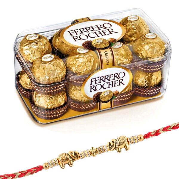 rakhi and ferrero rocher box