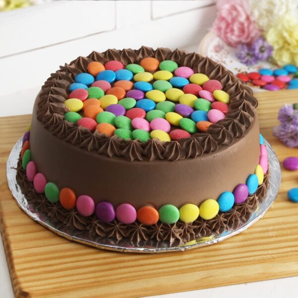 Gems Chocolate Cake